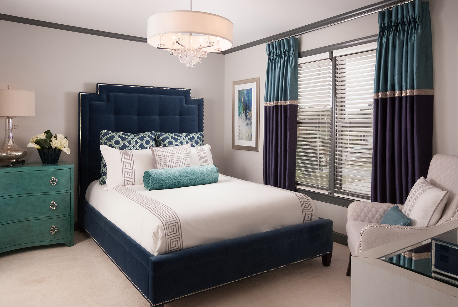 BRIGHT TRANSITIONAL BEDROOM