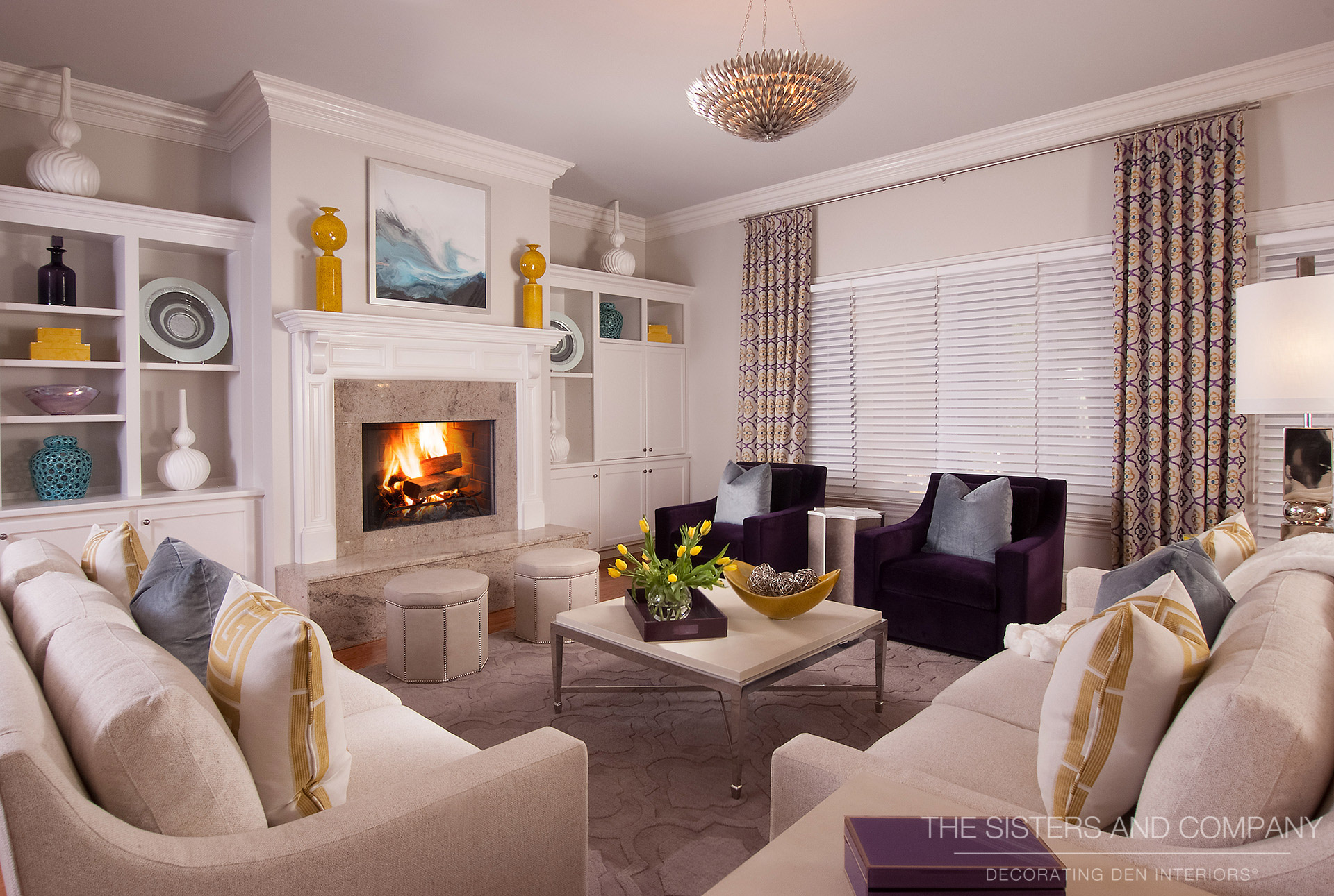RICH PURPLE FAMILY ROOM